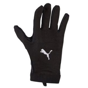 Zimowe Rękawice Piłkarskie Unisex Dla Dorosłych. Czarne rękawiczki Puma, na zimę, bez wzorów. Za 139,99 zł.