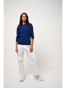 AUTHENTIC CASHMERE Kaszmirowy sweter "Estaris" w kolorze granatowym rozmiar: S. Niebieskie swetry oversize AUTHENTIC CASHMERE, s, bez wzorów, z kaszmiru, bez ramiączek. Za 416,45 zł.