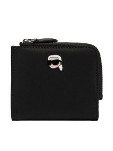 KARL LAGERFELD Portfel A4W32012 Czarny. Czarne portfele KARL LAGERFELD, bez wzorów, ze skóry. Za 339,99 zł.