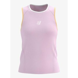 Koszulka do biegania damska Compressport Trail Racing Tank. Czerwone koszule nocne Compressport, bez wzorów, bez ramiączek. Za 188,99 zł.