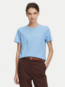 Beverly Hills Polo Club T-Shirt P-SS26W-TS6510 Niebieski jasny Regular Fit. Niebieskie t-shirty Beverly Hills Polo Club, xs, bez wzorów, z bawełny, bez kołnierzyka, bez ramiączek. Za 139,99 zł.