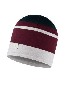 Buff Czapka "Merino Move" w kolorze biało-bordowym rozmiar: onesize. Białe czapki Buff, bez wzorów, z wełny. Za 88,02 zł.