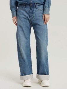 G-Star Dżinsy - Comfort fit - w kolorze niebieskim rozmiar: W29/L30. Niebieskie jeansy G-Star, z aplikacjami, z bawełny, z podwyższonym stanem. Za 260,99 zł.