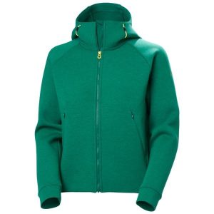 Damska bluza zapinana na zamek Helly Hansen Ocean 2.0. Zielone kurtki Helly Hansen, bez wzorów, bez kaptura. Za 595,50 zł.