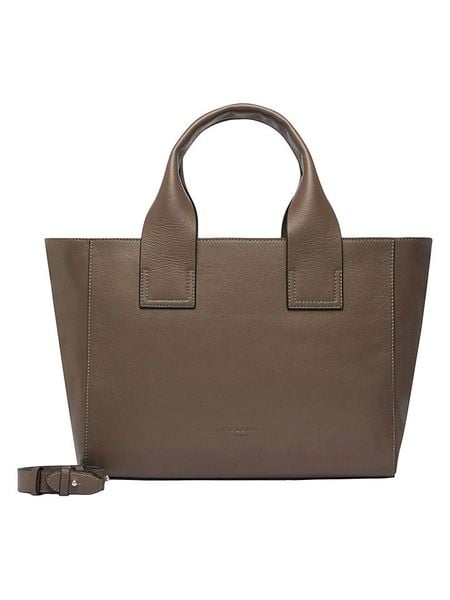 Liebeskind Berlin Skórzana torebka w kolorze jasnobrązowym - 35 x 27 x 13 cm rozmiar: onesize. Brązowe torebki klasyczne Liebeskind Berlin, bez wzorów, z materiału, przez ramię, bez dodatków. Za 569,68 zł.
