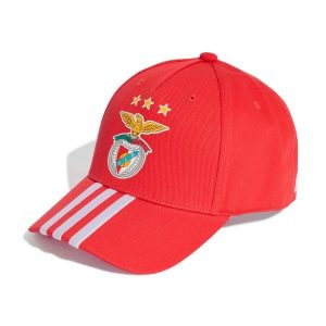 Czapka baseballowa Benfica Lizbona 3-Stripes. Czerwone czapki ADIDAS, bez wzorów, sportowe. Za 147,00 zł.