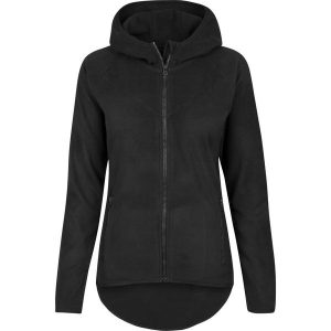Bluza damska z kapturem Urban Classic polar fleece zip. Czarne bluzy Urban Classics, bez wzorów, z polaru, z kapturem. Za 191,00 zł.