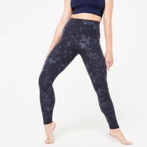 Legginsy do tańca nowoczesnego damskie Starever wysoki stan. Legginsy STAREVER, bez wzorów, z elastanu, z podwyższonym stanem. Za 89,99 zł.