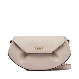 Torebka Guess. Brązowe listonoszki Guess, z aplikacjami, bez dodatków. Za 449,99 zł.
