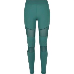 Legginsy damskie Urban Classics tech mesh. Zielone legginsy Urban Classics, bez wzorów, z meshu. Za 124,00 zł.