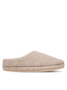 Tommy Hilfiger Kapcie Th House Shoe Flannel FW0FW09699 Beżowy. Brązowe kapcie TOMMY HILFIGER, bez wzorów. Za 249,99 zł.