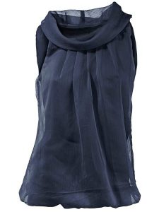 Heine Top w kolorze granatwoym rozmiar: 34. Niebieskie topy Heine, bez wzorów, bez kołnierzyka, bez ramiączek. Za 56,93 zł.