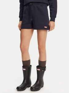 Hunter Szorty sportowe Lunan HARW0058251 Granatowy Regular Fit. Niebieskie spodenki sportowe Hunter, l, bez wzorów, z syntetyku. Za 89,99 zł.
