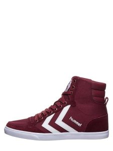 Hummel Sneakersy w kolorze czerwonym rozmiar: 44. Czerwone trampki Hummel, bez wzorów, z materiału, za kostkę, bez zapięcia. Za 171,95 zł.
