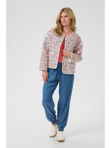 Cream Kurtka przejściowa w kolorze biało-niebieskim rozmiar: 36. Białe kurtki Cream, bez wzorów, bez kaptura. Za 152,99 zł.