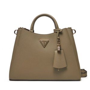Torebka Guess. Brązowe torebki klasyczne Guess, z aplikacjami, bez dodatków. Za 369,99 zł.