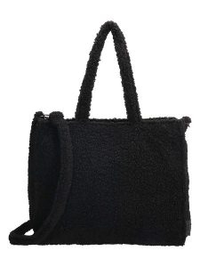 Beagles Shopper bag "Navarra" w kolorze czarnym - 37 x 32 x 12 cm rozmiar: onesize. Czarne shopper bag Beagles, bez wzorów, z materiału, na ramię, bez dodatków. Za 82,99 zł.