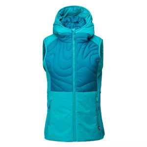 Kamizelka damska pikowana Elbrus Mado Vest Wo's Primaloft - morska, Rozmiar L. Zielone kamizelki Elbrus, l, bez wzorów, z nylonu, bez kołnierzyka, bez ramiączek, bez kaptura. Za 299,99 zł.