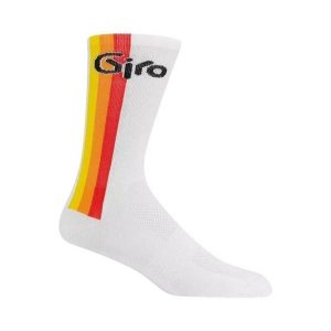 Skarpetki Giro Comp High Rise. Białe skarpetki Giro, bez wzorów. Za 159,50 zł.