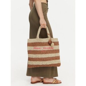 Torebka Liu Jo. Brązowe shopper bag Liu Jo, bez wzorów, bez dodatków. Za 389,99 zł.