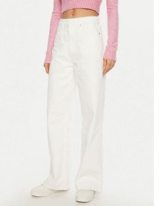 Tommy Jeans Jeansy Claire DW0DW20219 Écru Wide Leg. Jeansy Tommy Jeans, bez wzorów, z bawełny. Za 259,99 zł.