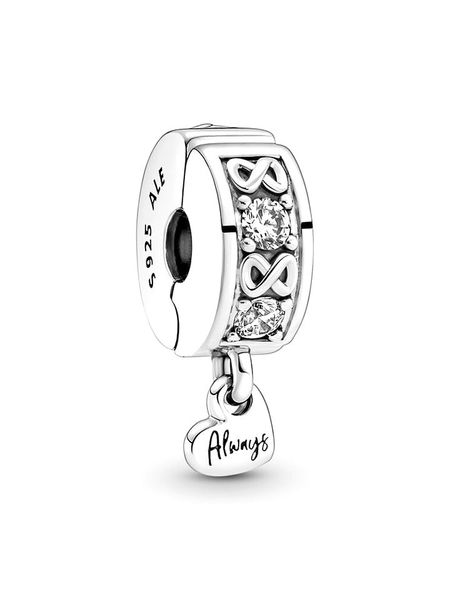 Pandora Srebrny charms z cyrkoniami rozmiar: onesize. Szare zawieszki Pandora, z cyrkonią, srebrne. Za 168,85 zł.