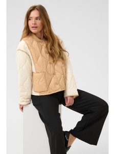 CULTURE Kurtka w kolorze jasnobrązowo-beżowym rozmiar: S. Brązowe kurtki Culture, s, bez wzorów, bez kaptura. Za 173,99 zł.