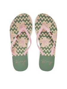 Roxy Japonki ARJL100683 Różowy. Czerwone klapki Roxy, bez wzorów, z tworzywa sztucznego, bez obcasa. Za 49,99 zł.