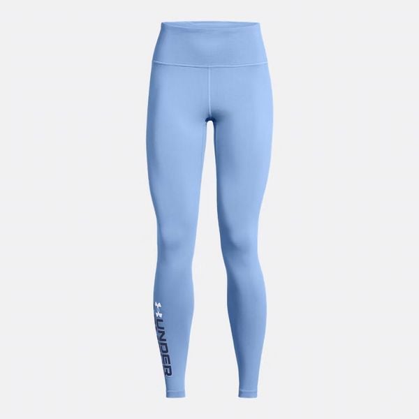 Legginsy treningowe damskie Under Armour Campus Graphic. Niebieskie legginsy Under Armour, bez wzorów. Za 84,99 zł.