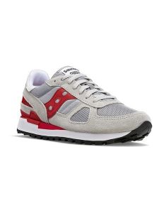 Saucony Sneakersy "Shadow" w kolorze szaro-czerwonym rozmiar: 36. Czerwone trampki Saucony, bez wzorów, z materiału, bez zapięcia. Za 131,74 zł.
