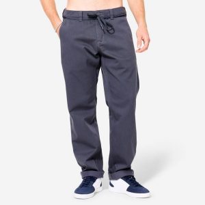 Spodnie chinos na deskorolkę CN500 Heavy szare. Szare szorty DECATHLON, bez wzorów, z bawełny, sportowe. Za 139,99 zł.
