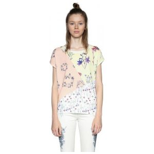 Desigual T-Shirt Damski Ambrosine Xs Biały. T-shirty marki Desigual. W wyprzedaży za 163,00 zł.