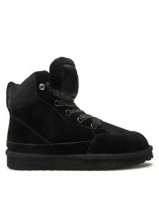 Liu Jo Trzewiki Jil 03 SF4247 PX027 Czarny. Czarne botki Liu Jo, bez wzorów, ze skóry, bez obcasa, na płaskiej podeszwie, bez zapięcia. Za 489,99 zł.