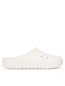 Crocs Klapki Classic Low Profile Clog 211139 Biały. Białe klapki Crocs, bez wzorów, z tworzywa sztucznego, bez obcasa. Za 169,99 zł.