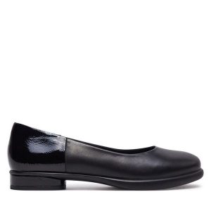 Baleriny ECCO. Czarne balerinki ecco, bez wzorów, bez obcasa, bez zapięcia. Za 399,99 zł.