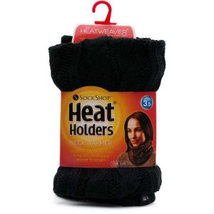 Heat Holders Damski Komin Na Szyję Czarny — Uniwersalny Rozmiar. Czarne szaliki HEAT HOLDERS, bez wzorów. Za 160,99 zł.