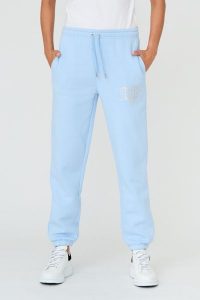 JUICY COUTURE Błękitne spodnie Heart Diamante. Niebieskie spodnie dresowe Juicy Couture, s, z aplikacjami, z bawełny. W wyprzedaży za 366,99 zł.