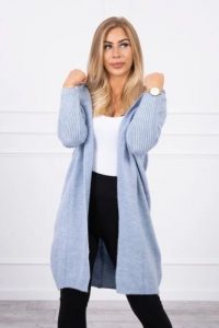 Sweter z kapturem niebieski. Niebieskie kardigany KESI, z wełny. Za 230,01 zł.