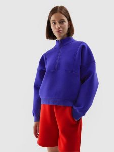 4F Bluza dresowa nierozpinana bez kaptura damska XL. Szare bluzy 4f, xl, bez wzorów, z dresówki, bez kaptura. W wyprzedaży za 49,99 zł.