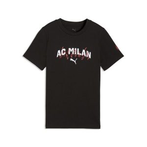 Młodzieżowa koszulka AC Milan FtblCulture PUMA. Biała bluzki Puma, m, bez wzorów, młodzieżowe, bez kołnierzyka, bez ramiączek. Za 109,00 zł.
