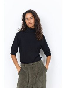 Soyaconcept Golf "Dollie" w kolorze czarnym rozmiar: XL. Czarne golfy Soyaconcept, bez wzorów. Za 174,95 zł.