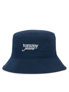 Tommy Jeans Kapelusz AW0AW18870 Granatowy. Niebieskie kapelusze Tommy Jeans, bez wzorów, z bawełny. Za 169,99 zł.