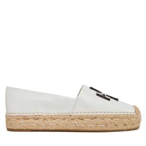 Espadryle Tory Burch. Białe espadryle Tory Burch, bez wzorów, bez obcasa. Za 1 979,00 zł.