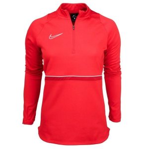 Bluza Damska Academy 21 DriFIT Quarter Zip Drill Top. Czerwone bluzy Nike, bez wzorów, bez kaptura. Za 151,99 zł.