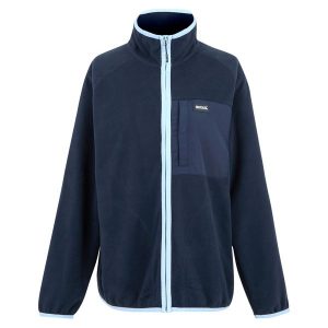 Damska Bluza Polarowa Lilana Z Pełnym Zamkiem Błyskawicznym. Niebieskie bluzy Regatta, na zimę, l, bez wzorów, z polaru, bez kaptura. Za 92,99 zł.