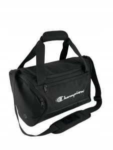 Torba Champion XS Duffel. Czarne torby podróżne i sportowe Champion, bez wzorów, z materiału, na ramię. Za 108,99 zł.