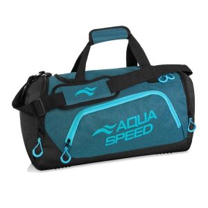 Torba treningowa AQUA-SPEED 35 l. Czarne torby podróżne i sportowe Aqua-Speed, bez wzorów, na ramię. Za 99,00 zł.