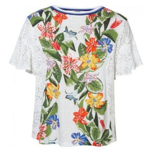 Desigual Koszulka Damska Ts Silvana L Biały. Bluzki marki Desigual. Za 249,00 zł.