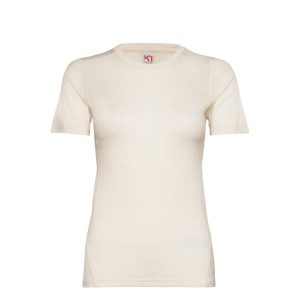 Koszulka damska Kari Traa Lucie. Brązowe bluzki Kari Traa, bez wzorów, casualowe, bez kołnierzyka, bez ramiączek. Za 314,00 zł.