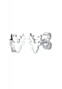 Elli Damski Motyw Jelenia Zabawa w srebrze próby 925 Sterling Silver Kolczyki 1 ct. Szare kolczyki Elli, srebrne. Za 126,99 zł.